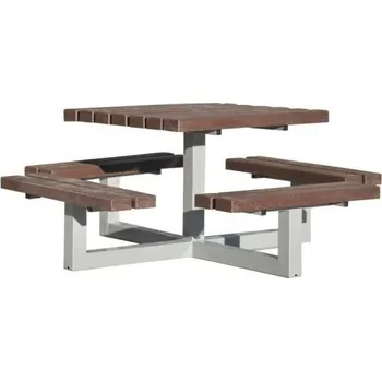 Zahradní sestava Set Quatro - Šedá komaxit ( RAL 7016 ), K přišroubování