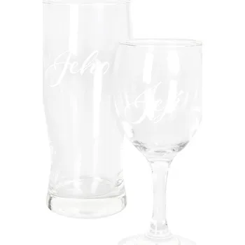 Sklenice Albi Set sklenička a půllitr svatba