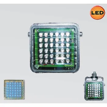 Maják Světlo výstražné LED 72 x 72 mm modré