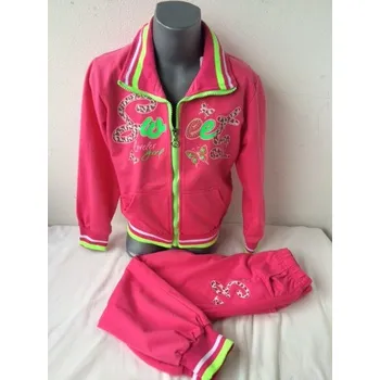 Dívčí mikina Dětské tepláky, velikost 104, Barva středně modrá, Střih s nápletem