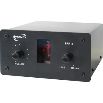 Hi-Fi komponenty Dynavox TPR-2 Black (Elektronkový MM / MC Phono předzesilovač s linkovým vstupem v audiofilském provedení s odděleným zdrojem)