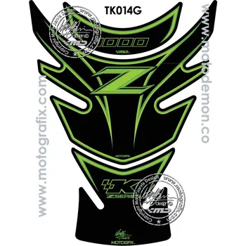 Polep vozidla MOTOGRAFIX Anglie MOTOGRAFIX 3D Kawasaki tankpad polep na nádrž provedení: Kawasaki TK014G