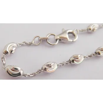 Souprava šperků Klenoty Budín Stříbrný náramek rhodiovaný s gravírováním 19 cm 925/1000 2,60gr 030104800085 (Klenoty Budín Stříbrný náramek rhodiovaný s gravírováním 19 cm 925/1000 2,60gr 030104800085)