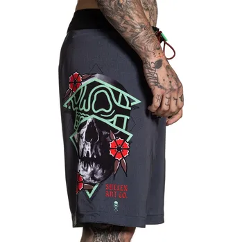 Pánské plavky kraťasy pánské (plavky) SULLEN - RIGIONI SKULL - GREY/TEAL