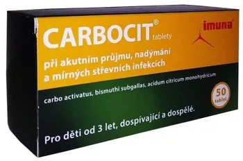 Lék na průjem Carbocit 320 mg 50 tbl