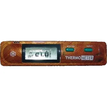 Domácí teploměr Teploměr vnitřní i venkovní imitace dřeva