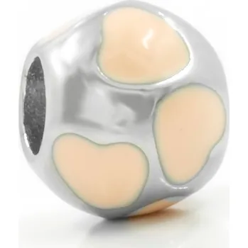 Přívěsek BRUNOshop.cz Přívěsek na náramek SRDCE RŮŽOVÝ