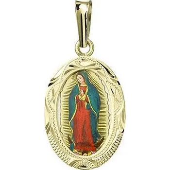 Přívěsek Aljančič Panna Maria Guadalupská madonka gravírovaná 433R zlato