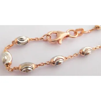 Souprava šperků Klenoty Budín Stříbrný řetízek rhodiovaný s růžovým zlacením 50 cm 925/1000 6,08gr 030696700016 (Klenoty Budín Stříbrný řetízek rhodiovaný s růžovým zlacením 50 cm 925/1000 6,08gr 030696700016)