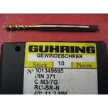 Strojní krátký závitník se šroubovitými drážkami 40° M3/7G HSSE-TiN Gühring CSN 223044