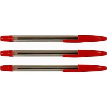 Pero kuličkové, 1mm, červené