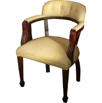 Kožená židle COURT, oranžová