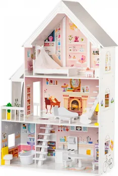 Domeček pro panenku Eco Toys Velký dřevěný domeček pro panenky Residence