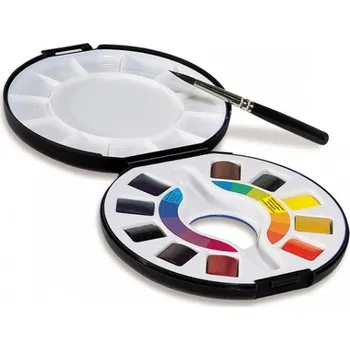 Vodová barva Raphaël Raphaël, N131670, Campus, sada akvarelových barev v cestovním pouzdře, 10 pánviček