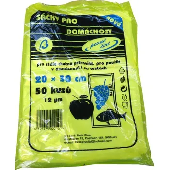 Sáček na potraviny Beta Plus Svačinové sáčky 20 x 30 cm 50 ks