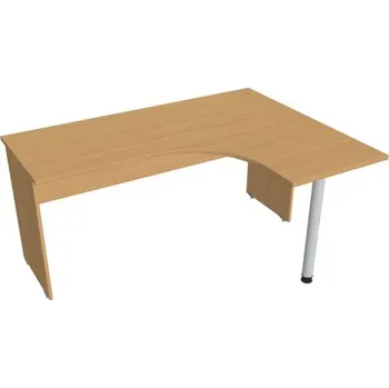 Kancelářský vozík HOBIS kancelářský stůl pracovní tvarový, ergo levý - GE 60 L, buk + doprava zdarma