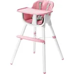 ECOTOYS Jídelní židlička 2v1 růžová