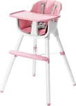 Eco Toys Jídelní židlička 2v1 růžová