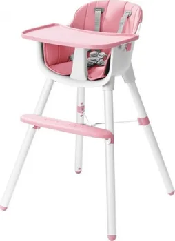 Jídelní židlička Eco Toys Jídelní židlička 2v1 růžová