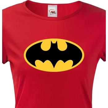 Dámské tričko Dámské tričko Batman, Barva Červená, Velikost 2XL, Canvas Dámské tričko s krátkým rukávem Bezvatriko.cz 1