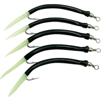 Rybářský háček Behr makrelový systém Gummi-Makk Fluo Schwarz Velikost háčku: 6/0