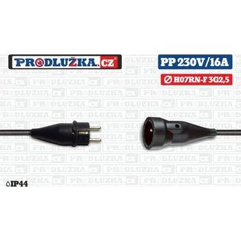 Prodlužovací kabel Prodlužka.cz Prodlužovací přívod koncovka ABL 230V/16A/3G2,5 M: Délka 10 m
