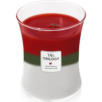 Svíčka WoodWick Trilogy Winter Garland