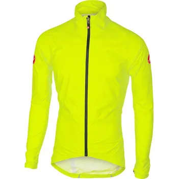 Cyklistická bunda Castelli Emergency Rain žlutá XL