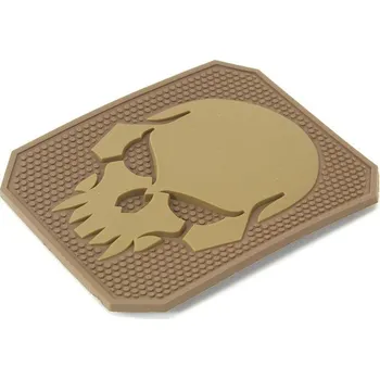 Nášivka EmersonGear PVC 3D nášivka "lebka" - písková