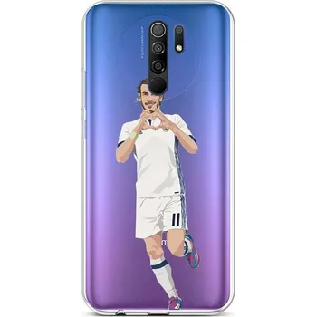 Pouzdro na mobilní telefon Kryt Xiaomi Redmi 9 silikon Fotbalista 2 (obal neboli pouzdro na Xiaomi Redmi 9)