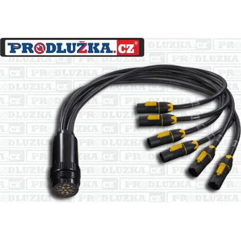 Prodlužovací kabel Prodlužka.cz Socapex "spider" spojka 19P+N-6x Powercon True 1 3G2,5/230V/16A M: 10 M