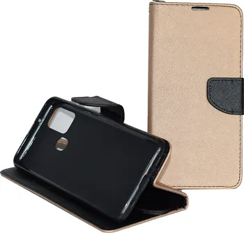 Pouzdro na mobilní telefon Telone Fancy Diary pro Samsung Galaxy A21s zlaté