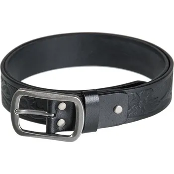 Opasek Mil-Tec Western kožený černý 100 cm