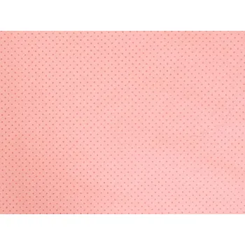 Doplněk pro panenku Balená látka 100x160 cm, růžové puntíky na růžové