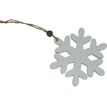 Vánoční dekorace dekorace závěsná VLOČKA velká, 12cm