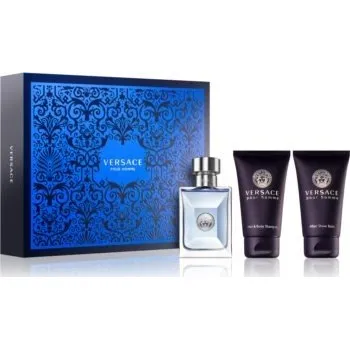 Kosmetická sada Versace Pour Homme Set - Šampon 50 ml + balzám po holení 50 ml + EDT 50 ml Dárková sada