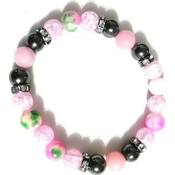 Náramek Náramek mix kamenů - RŮŽOVÝ VÁNEK