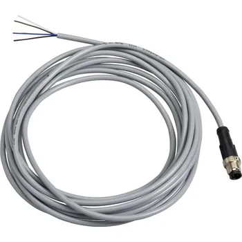 elektrický kabel Kabel PVC s konektorem M12, přímý, zásuvka,4 piny, L=5m