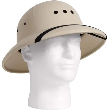 Pokrývka hlavy ROTHCO helma/klobouk US PITH plastová KHAKI