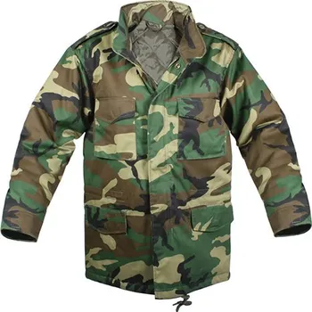 ROTHCO bunda dětská US M65 FIELD WOODLAND vel.L