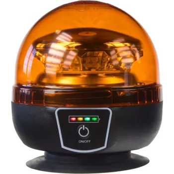 Maják Maják LED diodový s vestavěným akumulátorem - oranžový / 12x 3W LED / magnetické uchycení / ECE R65