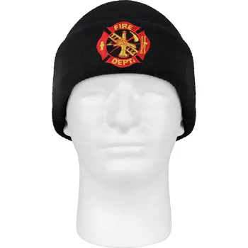 Čepice ROTHCO čepice pletená DELUXE požární sbor ČERNÁ