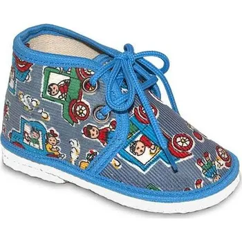 Chlapecké bačkory Pegres 1006 bačkůrky šněrovací kotníčkové, Velikost 12,5, Barva klučičí