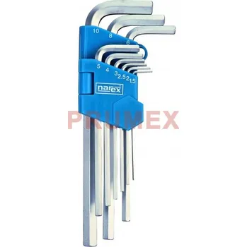 Klíč Sada zástrčných klíčů šestihr. prodloužených, 9dílná, 230710P.609-NAREX, SADA