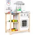 Dětská kuchyňka Eco Toys Dřevěná kuchyňka s efekty a příslušenstvím