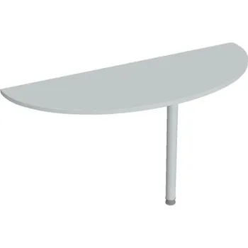 Kancelářský vozík HOBIS přídavný stůl zakončovací oblouk - GP 160, šedá + doprava zdarma