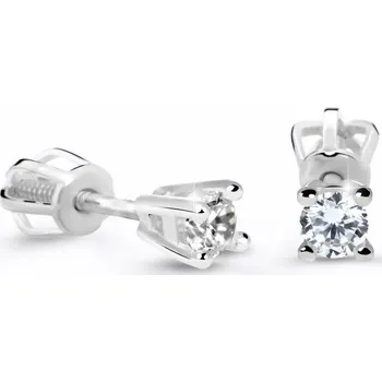 Náušnice Cutie Jewellery Náušnice z bílého zlata se zirkony Z61062W