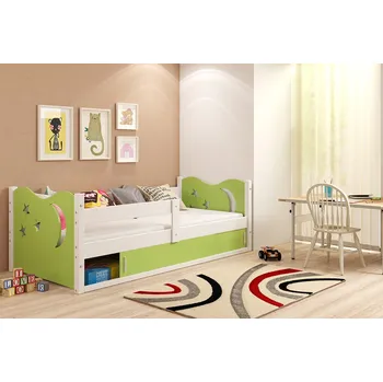 Postel ImportWorld Dětská postel Andrea 1 80x160 - 1 osoba - Bílá, Zelená