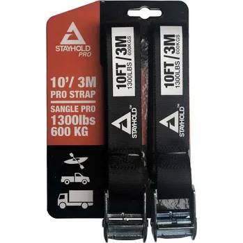 Upínací popruh Stahovací rychloupínací profi popruhy 3m x 33mm STAYHOLD extra pevné s kovovou sponou