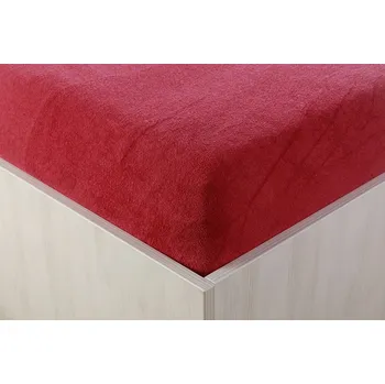 Prostěradlo Teptex Prostěradlo froté bordové 90, 140, 160, 180 x 200 cm - Prostěradlo froté bordové 90x200 cm